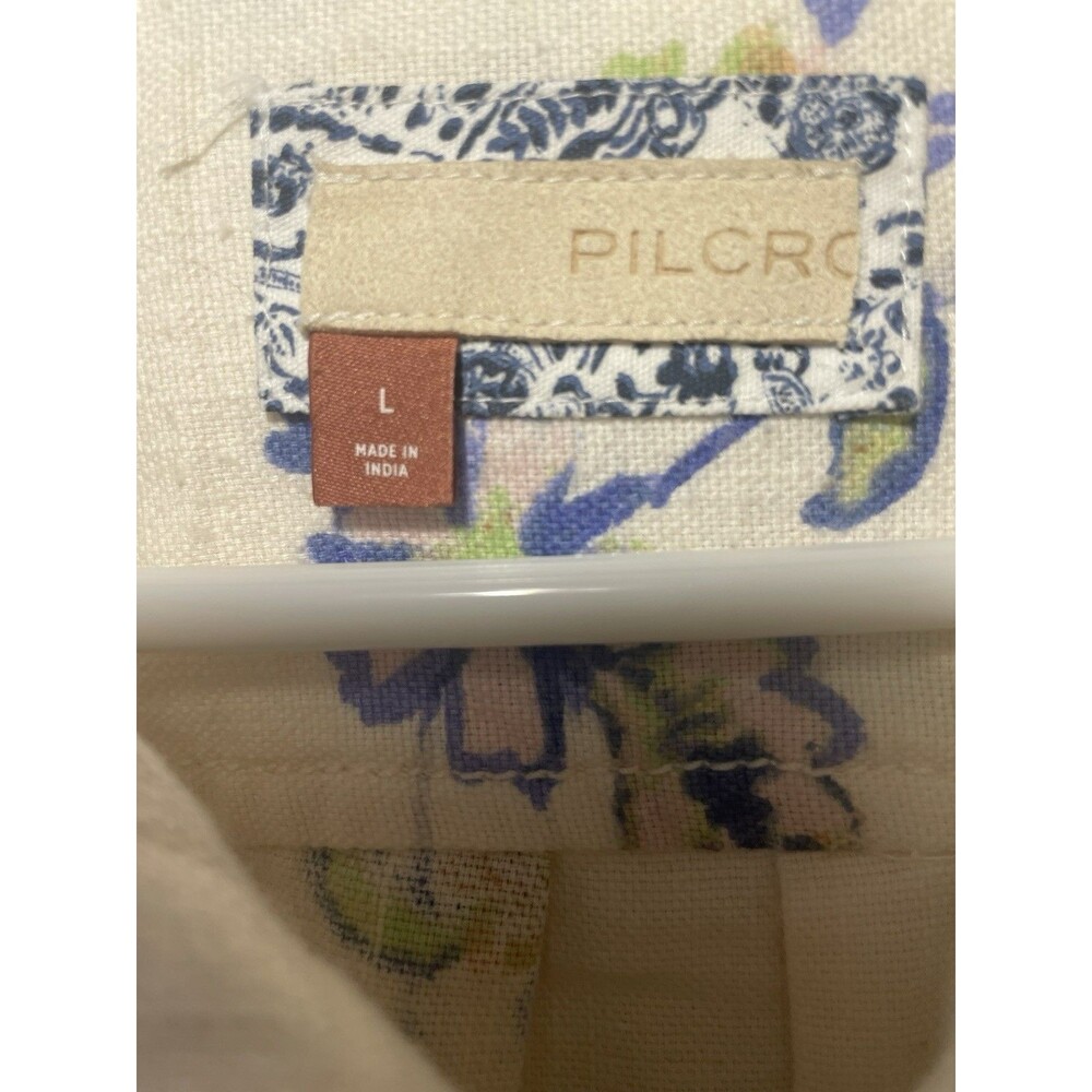 Pilcro Anthropologie Kailey Floral Tunic Button Down Size Large - Picture 6 of 13